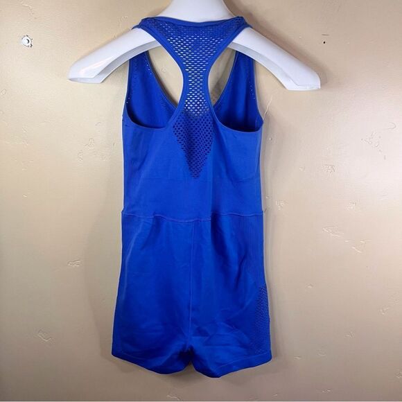 Offline by Aerie Womens Royal Blue Seamless Mesh Romper Size Large Workout - Picture 3 of 5